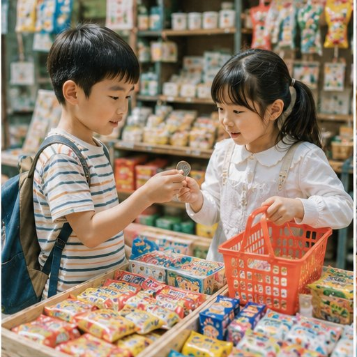 Class B - 駄菓子・買い物体験